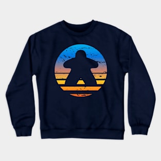 Retro Board Game Meeple Crewneck Sweatshirt